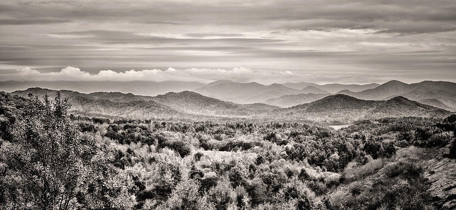 Fall Photograph - Smoky Mountain Panorama by Heather Applegate