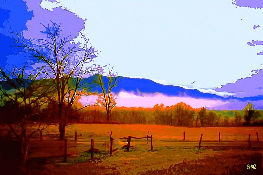 Smoky Mountain pasture Painting by CHAZ Daugherty