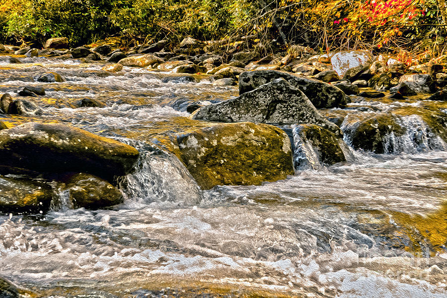 Fall Photograph - Smoky Mountain Stream by Dawn Gari