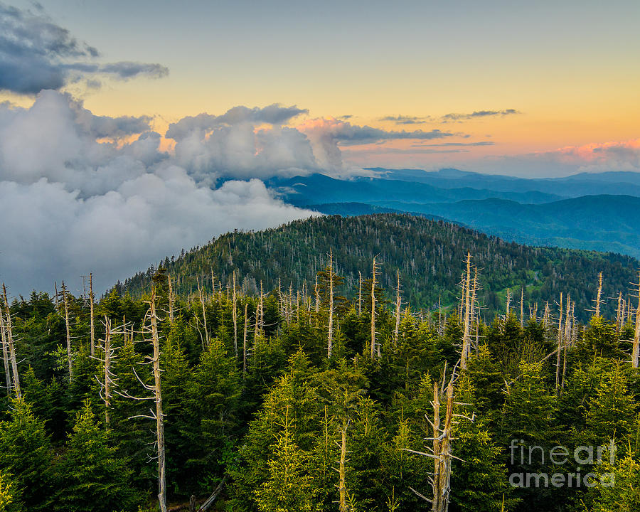 Smoky Mountain sundown Photograph by Anthony Heflin