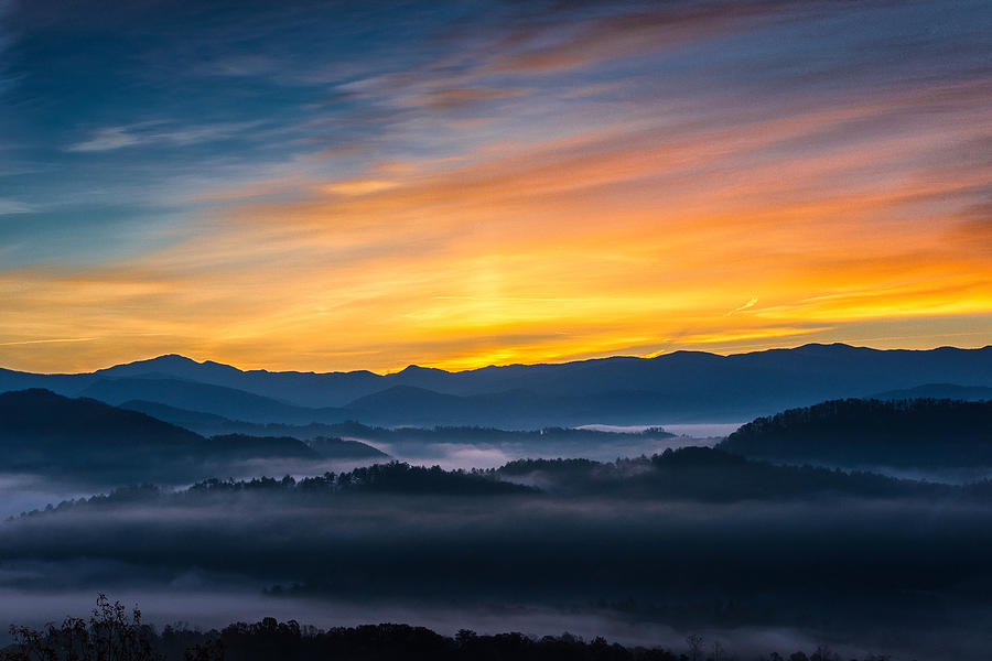 Smoky Mountain Sunrise 1 Photograph by Victor Culpepper