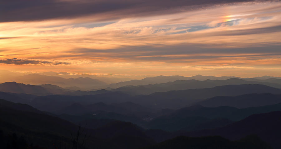 Smoky Mountain Sunset Photograph by Jean Clark