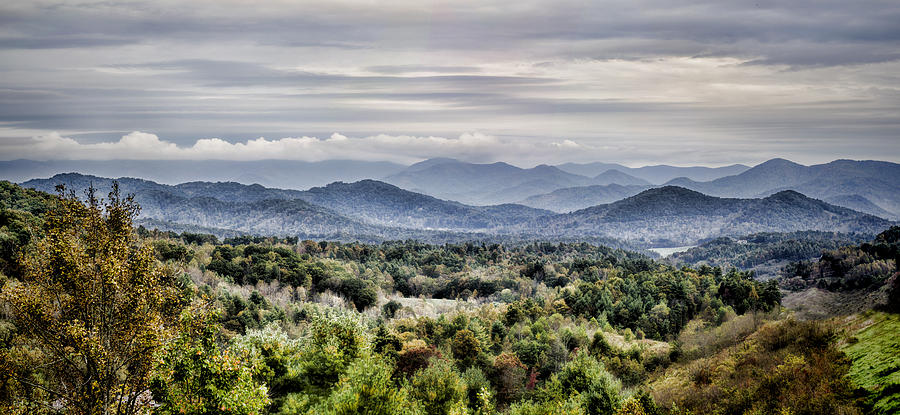Fall Photograph - Smoky Mountain Valley by Heather Applegate
