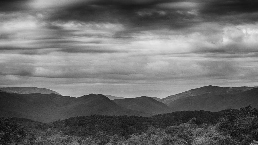 Smoky Mountains in BW Photograph by Stephen Stookey - Fine Art America