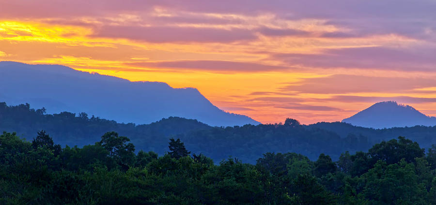 Smoky Mountains Sunrise Photograph by Carolyn Derstine