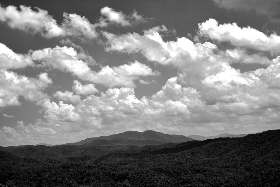 Smoky Peaks and Sky 2 Photograph by George Taylor