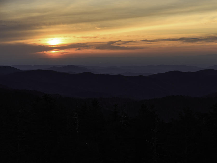 Smoky Sunset Photograph by Kevin Senter