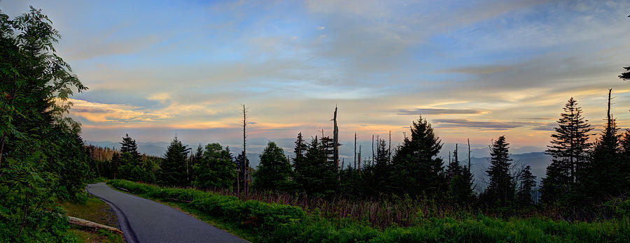 Smoky Mountains Photograph - Smoky Sunset by Mark Bowmer