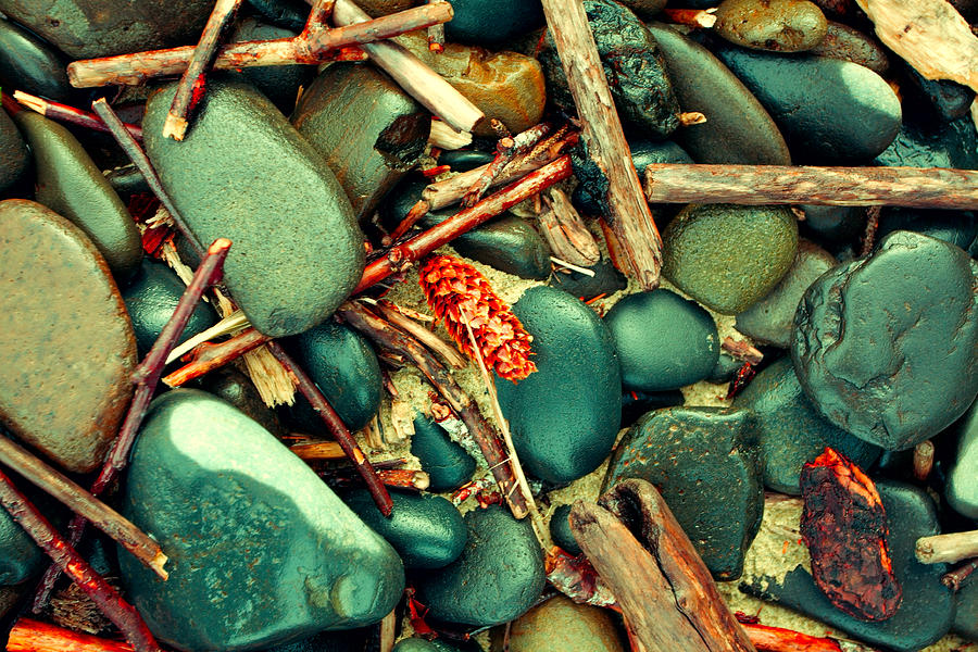 Smooth Beach Rocks Photograph by Bonnie Bruno