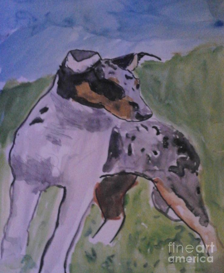 Smooth Collie Blue Merle Drawing by Patries Van dokkum Smooth Collie Blue Merle Drawing by Patries Van dokkum