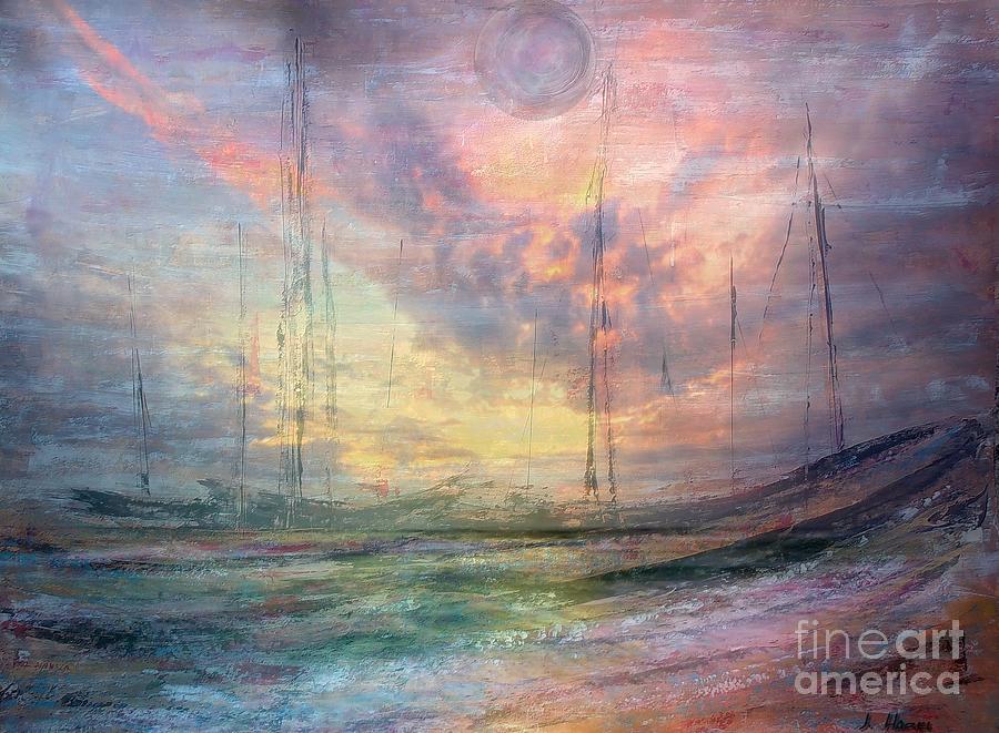 Sunset Photograph - Smooth Sailing by Jessie Art