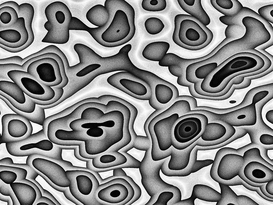 Abstract Digital Art - Smooth Stones by Jeff Iverson