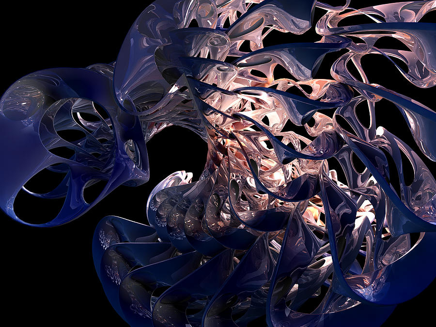 Fibonacci Spiral Digital Art - Snail Design by Ali Khiabanian