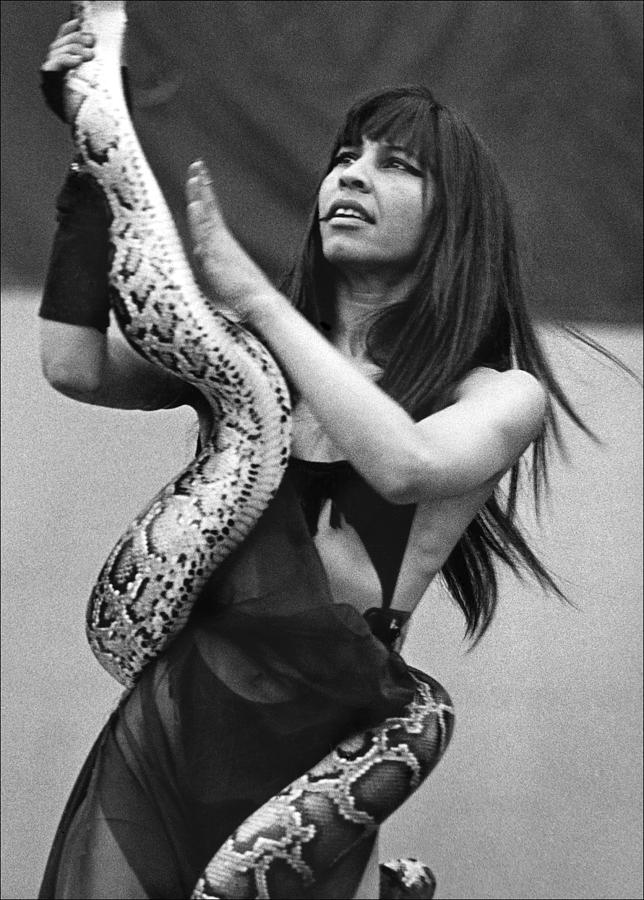 Snake Charmer with Boa Constrictor Photograph by Robert Ullmann