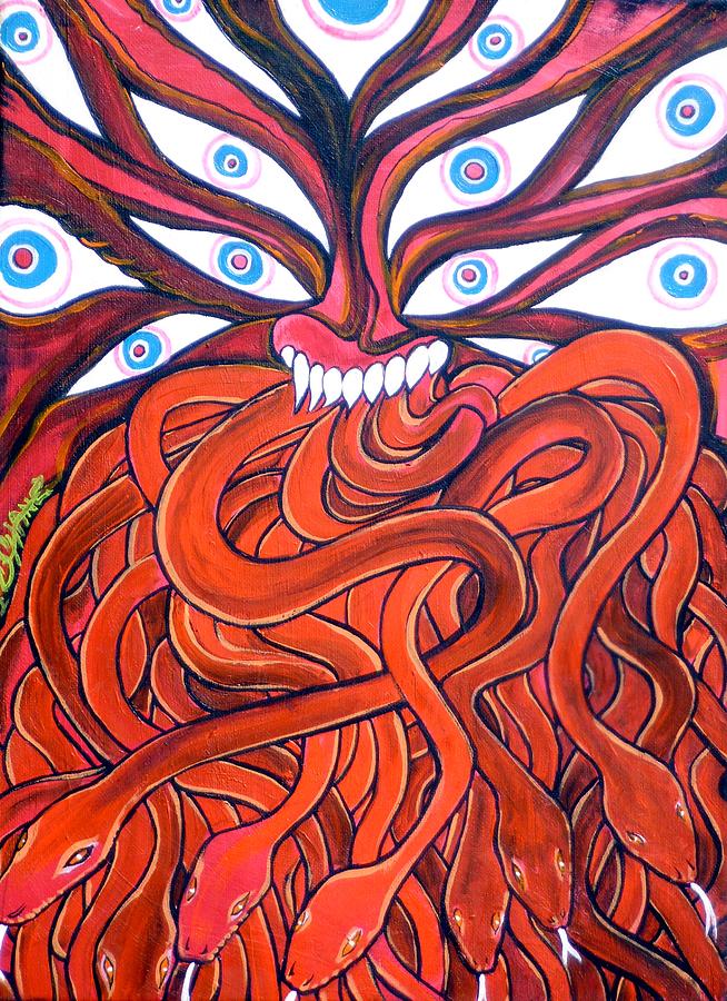 Snake Eyes Painting by Sam Hane