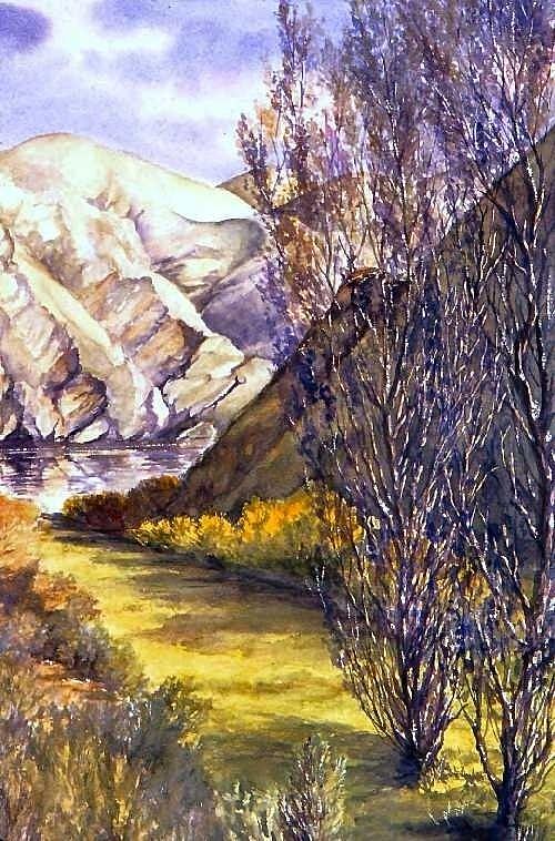 Snake River Landing Painting by Lynne Wright