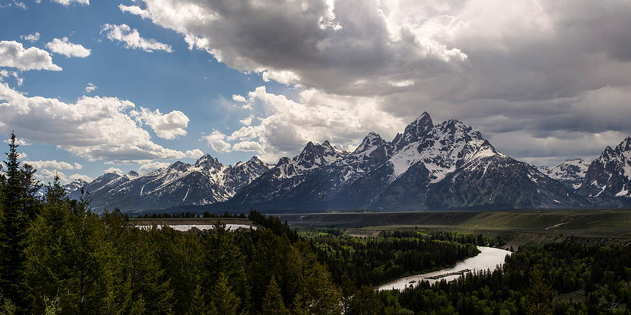 Snake River Overlook Panorama Photograph by Aaron Spong