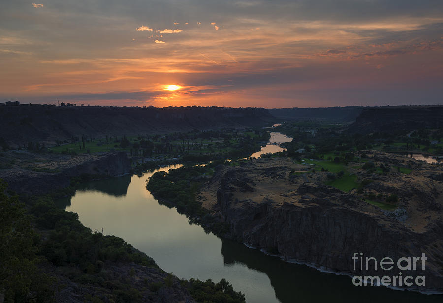 Snake River Sunset Photograph by Michael Dawson