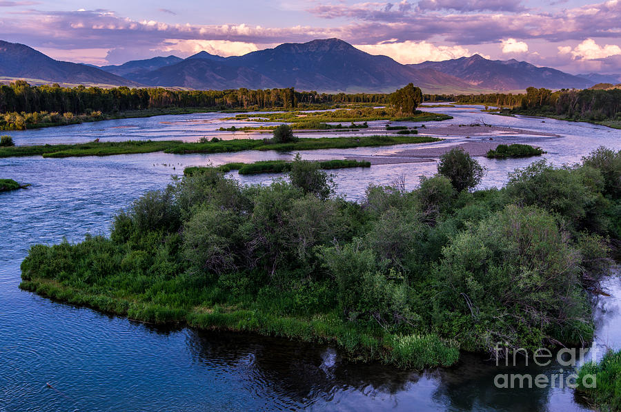 Snake River Sunset - Swan Valley - Idaho Photograph by Gary Whitton
