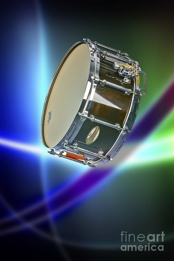 Snare Drum for drum set in Color 3238.02 Photograph by M K Miller