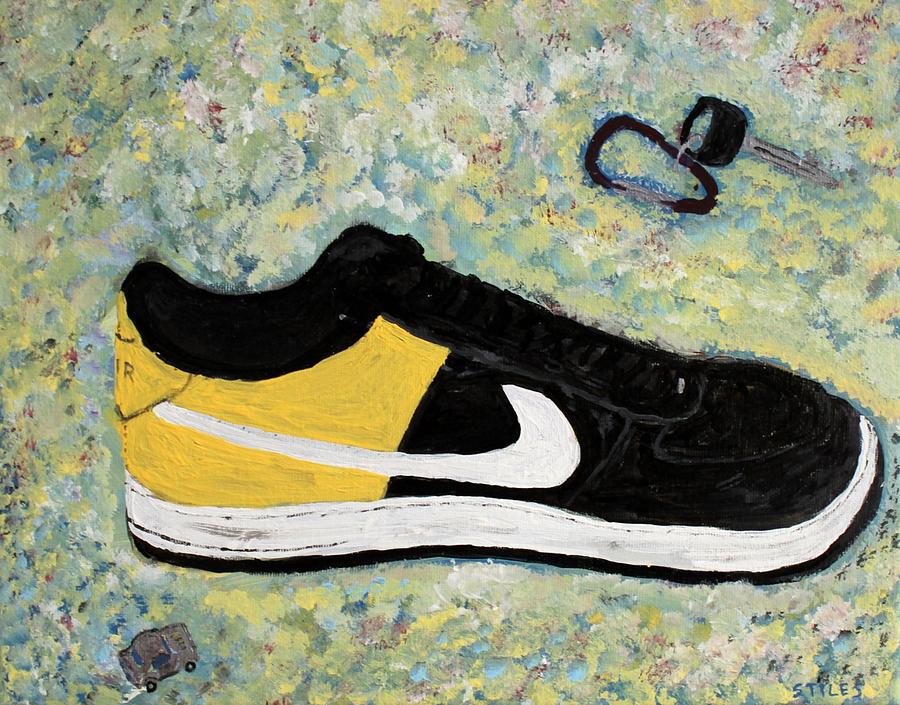 Sneaker Painting - Sneaker and Sportcars by Mark Stiles