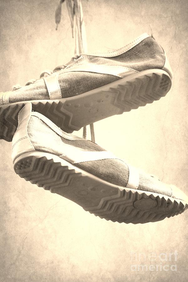 Vintage Photograph - Sneakers by Sophie Vigneault