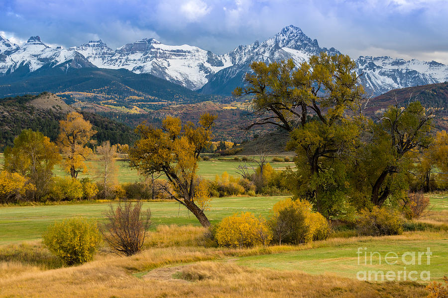 Sneffels Fall Cattle Ranch - Ridgway - CO Photograph by Gary Whitton