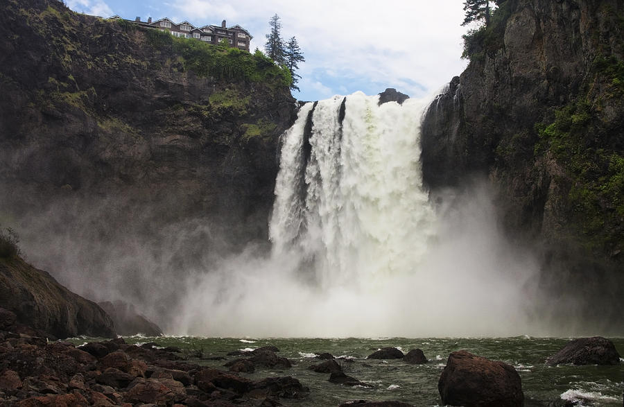 Spring Photograph - Snoqualmie Falls by Mark Kiver