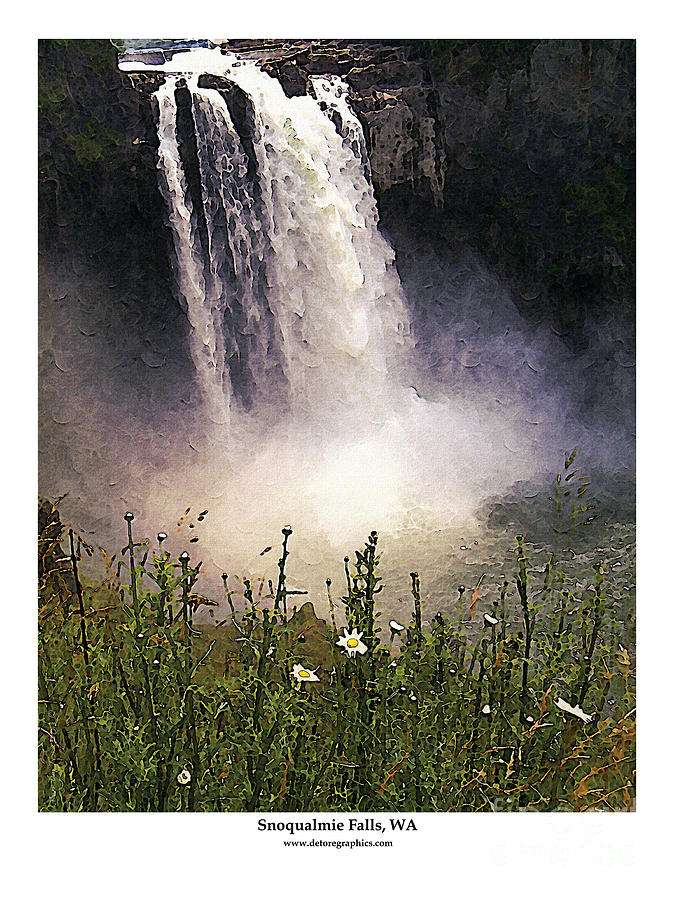 Snoqualmie Falls WA. Photograph by Kenneth De Tore