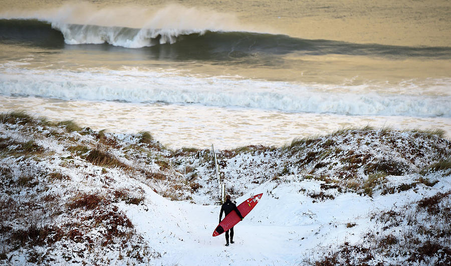 Winter Photograph - Snow And High Winds Hit The Uk by Charles Mcquillan