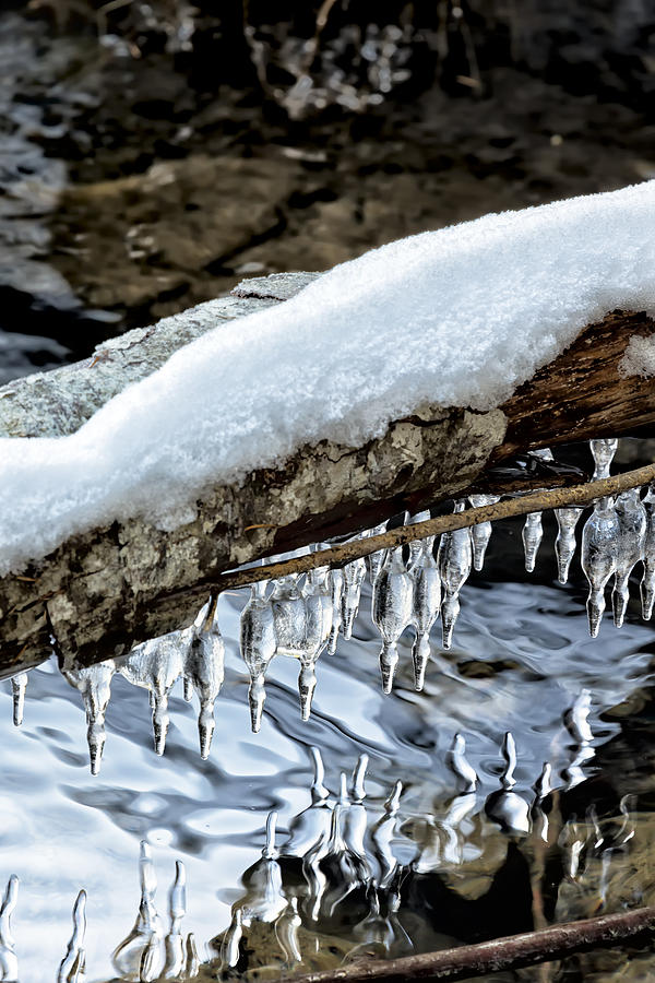 Snow and Icicles No. 1 Photograph by Belinda Greb