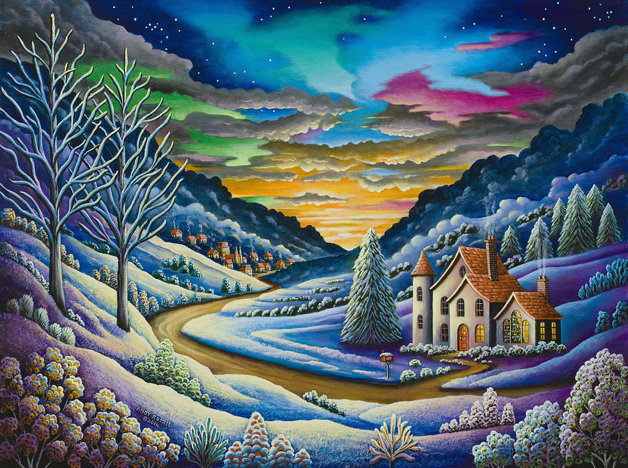 Winter Painting - Snow by MGL Meiklejohn Graphics Licensing