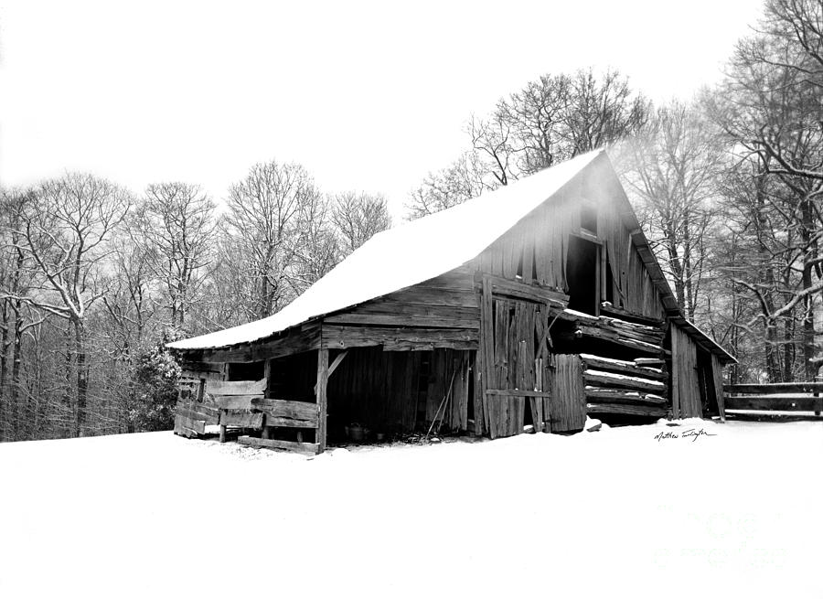 Snow Barn 2006 Photograph by Matthew Turlington