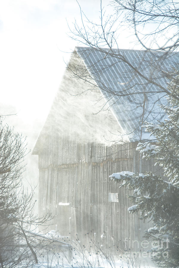 Snow Blown Barn Photograph by Cheryl Baxter
