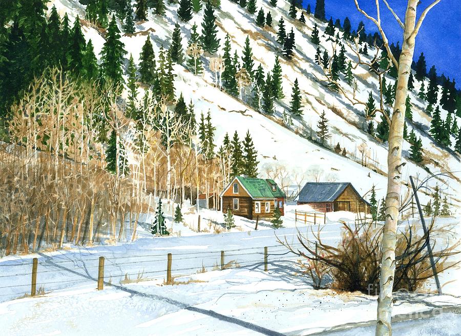 Barbara Jewell Painting - Snow Bound by Barbara Jewell