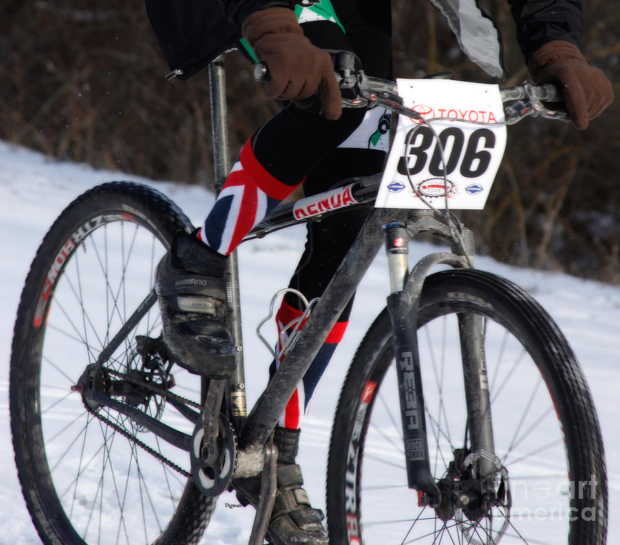 Bicycle Photograph - Snow Burns  by Steven Digman