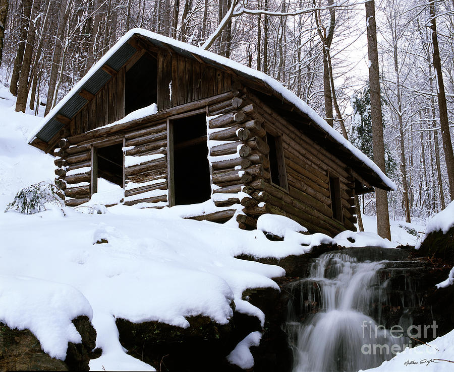 Snow Cabin - 2010 Photograph by Matthew Turlington