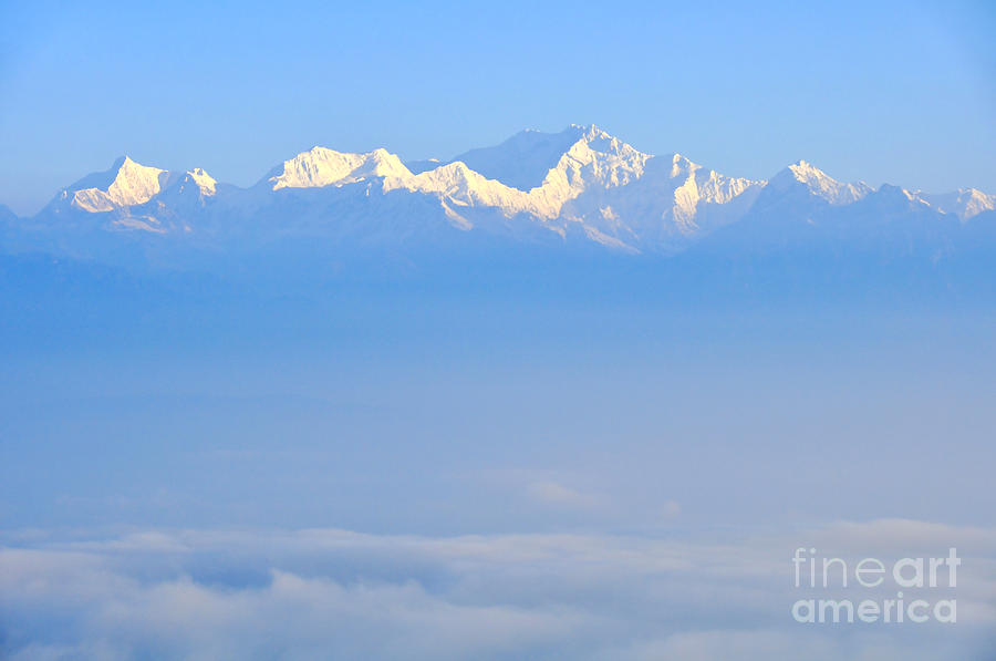 Snow capped Himalayas  Photograph by Judith Katz