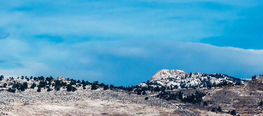 Snow-Capped Horsetooth Rock Photograph by Harry Strharsky