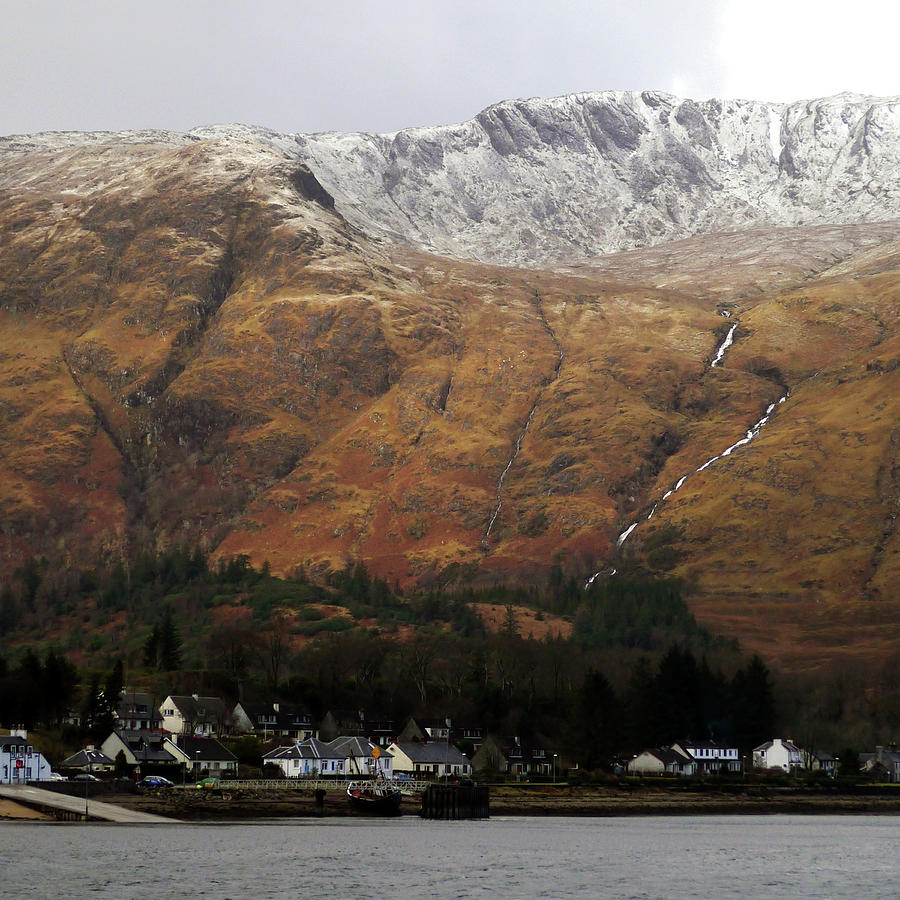 Snow Capped Mountain On Ardnamurchan Photograph by Andrew Lockie