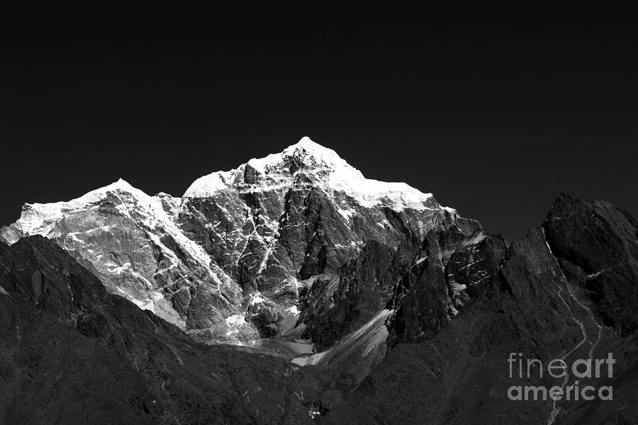 Snow Capped Tabouche Peak Mountain Himalayas Nepal Photograph