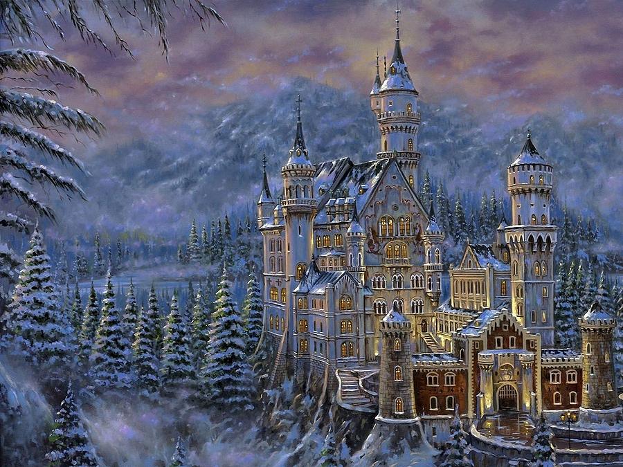 Snow Castles Painting by Ming Chen | Fine Art America