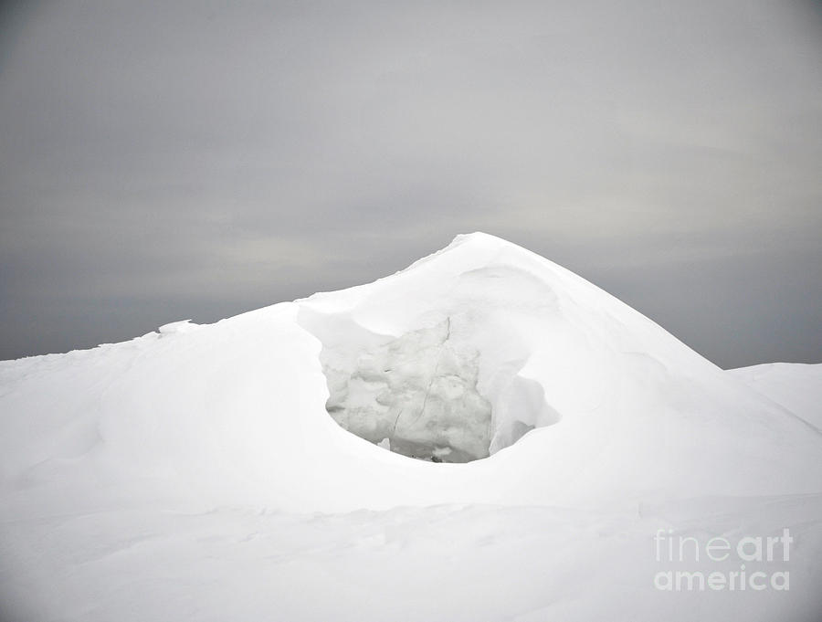 Winter Photograph - Snow Cave by Elaine Mikkelstrup