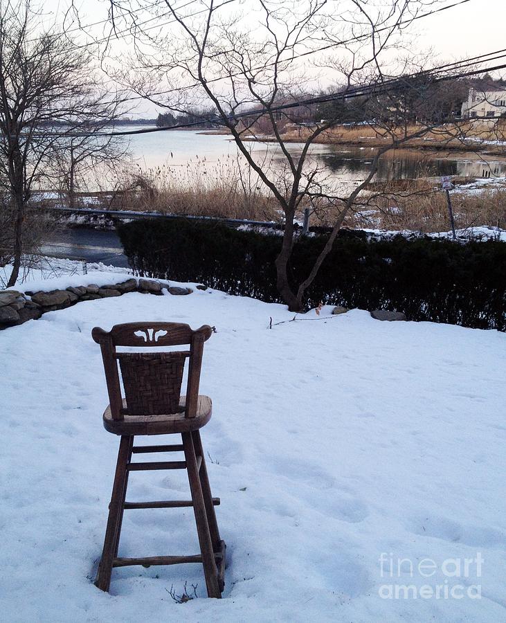 Snow Chair Photograph by Lynellen Nielsen