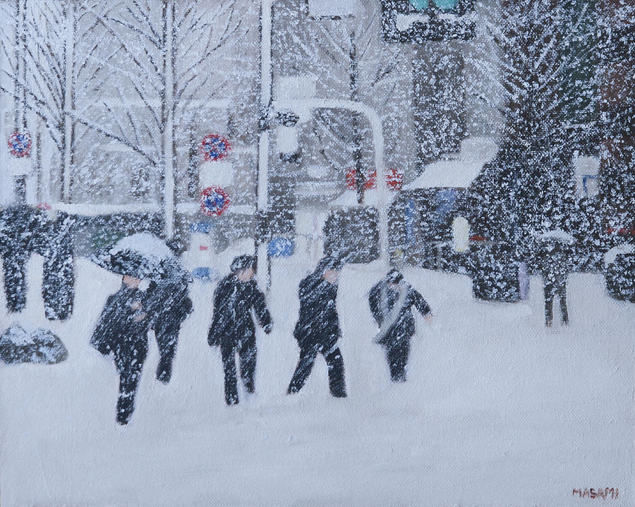 Snow city Painting by Masami Iida