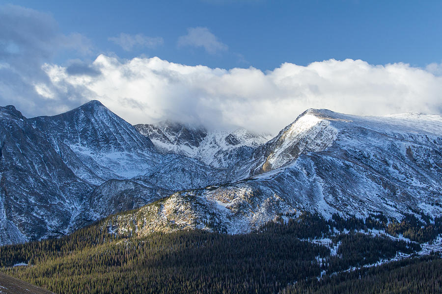 Snow-Coated Mountains in Colorado Photograph by Tony Hake