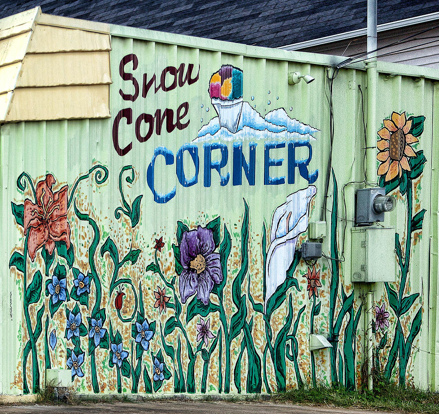 Snow Cone Corner Photograph by Linda Phelps