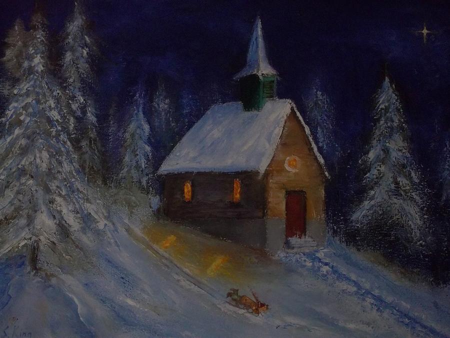 Snow Country Church Painting by Stephen King