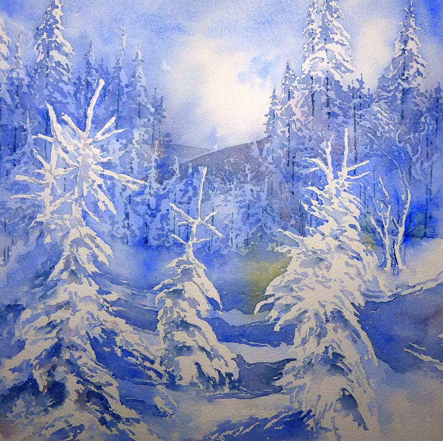 Snow covered 3 Painting by Thomas Habermann - Fine Art America