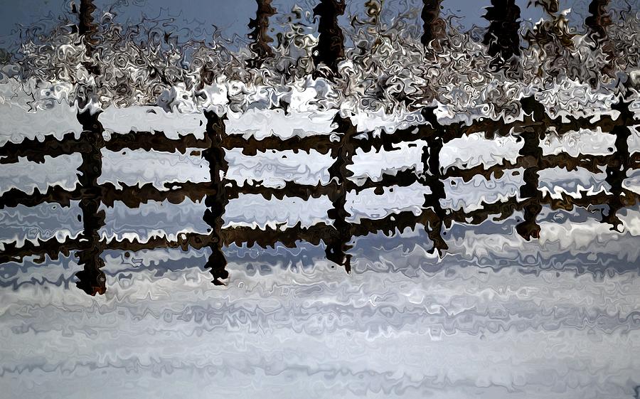 Snow covered fence Photograph by Nina-Rosa Dudy